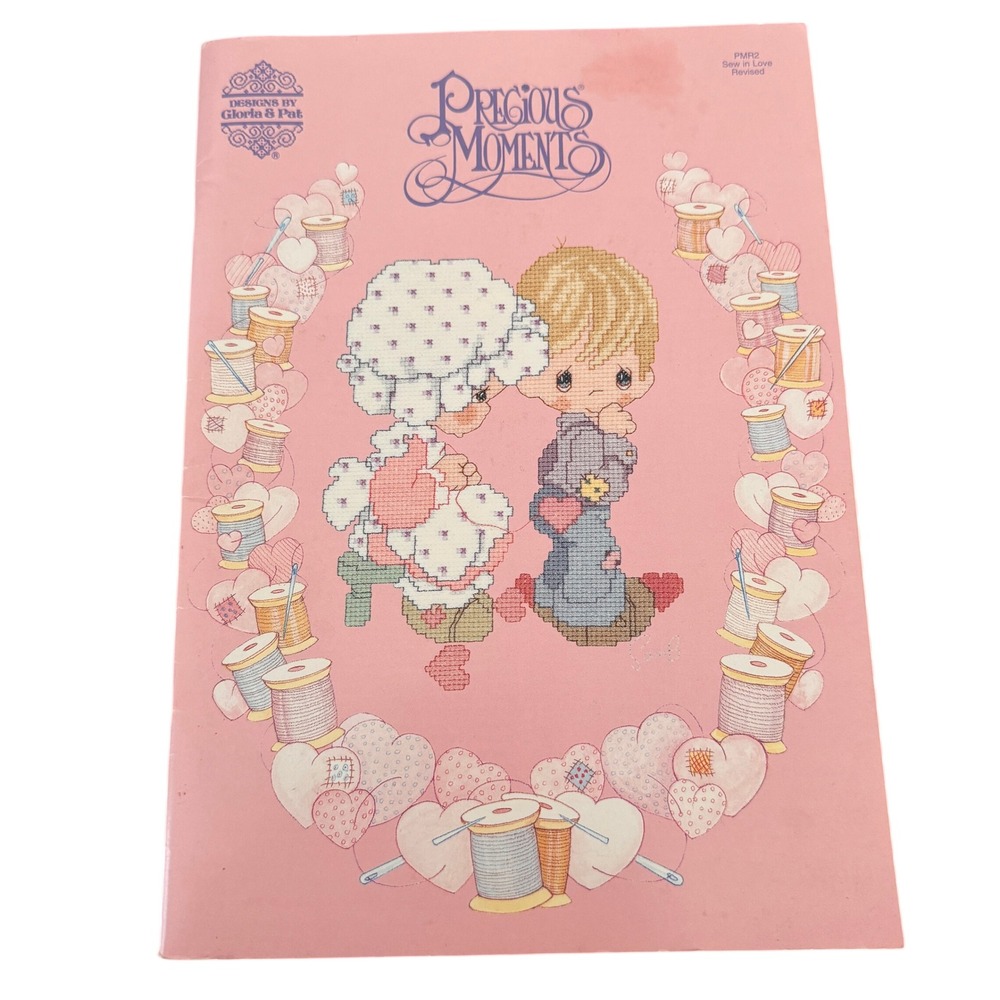 Precious‎ Moments Cross Stitch Pattern Book PM102 Gloria & Pat Sewing Craft